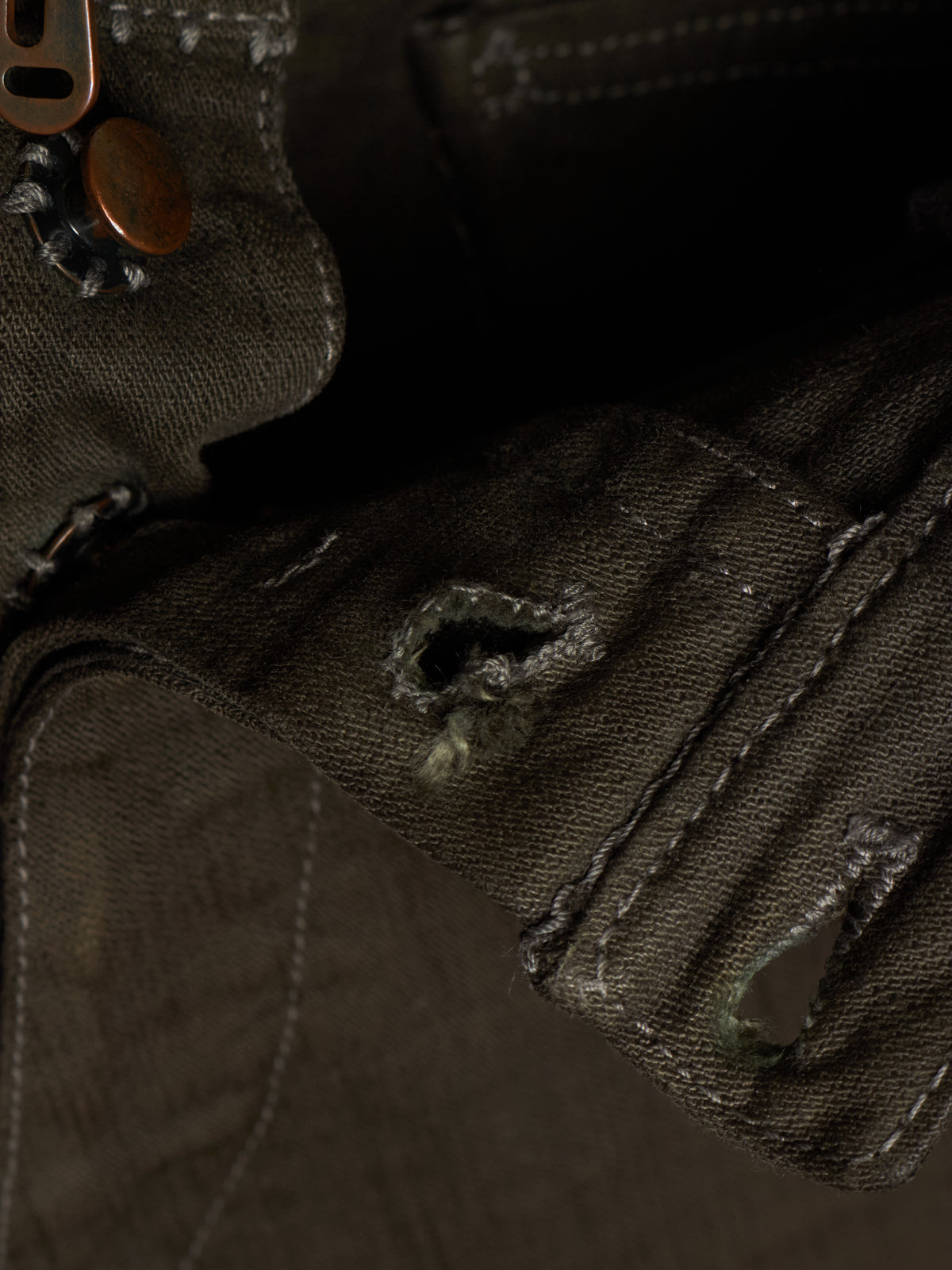 Carol Christian Poell 'JM/2625 KIT-RTC/11' Grey Overlock Dead-End Denim