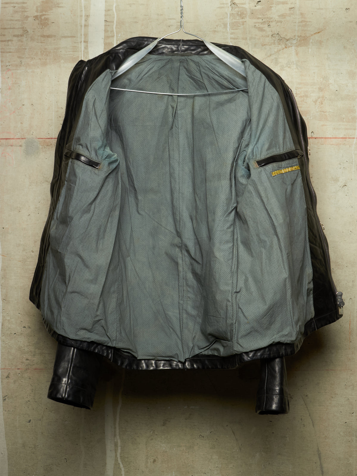 Carol Christian Poell ‘LM/2498 CORS-PTC/010’ Object-dyed Lined Scarstitch Horse Leather Jacket (Size 48)