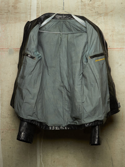 Carol Christian Poell ‘LM/2498 CORS-PTC/010’ Object-dyed Lined Scarstitch Horse Leather Jacket (Size 48)