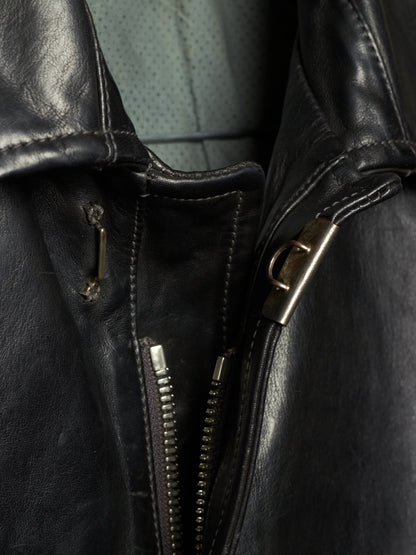 Carol Christian Poell ‘LM/2498 CORS-PTC/010’ Object-dyed Lined Scarstitch Horse Leather Jacket (Size 48)