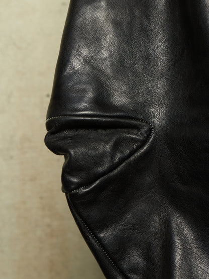 Carol Christian Poell ‘LM/2498 CORS-PTC/010’ Object-dyed Lined Scarstitch Horse Leather Jacket (Size 48)