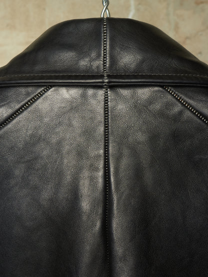 Carol Christian Poell ‘LM/2498 CORS-PTC/010’ Object-dyed Lined Scarstitch Horse Leather Jacket (Size 48)