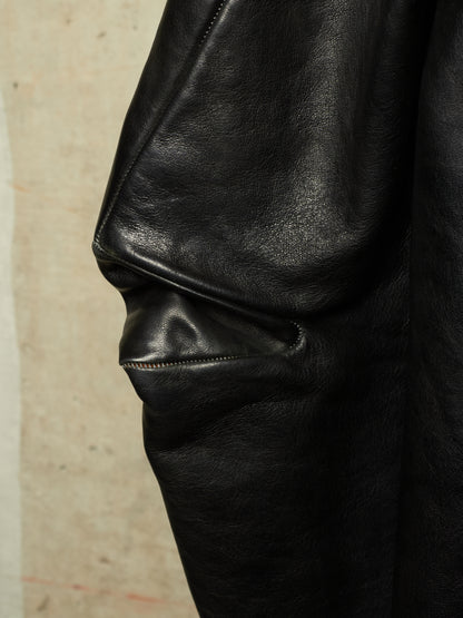 Carol Christian Poell ‘LM/2498 CORS-PTC/010’ Object-dyed Lined Scarstitch Horse Leather Jacket (Size 48)