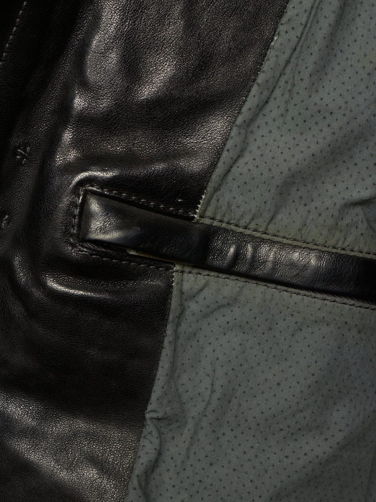 Carol Christian Poell ‘LM/2498 CORS-PTC/010’ Object-dyed Lined Scarstitch Horse Leather Jacket (Size 48)