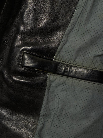 Carol Christian Poell ‘LM/2498 CORS-PTC/010’ Object-dyed Lined Scarstitch Horse Leather Jacket (Size 48)
