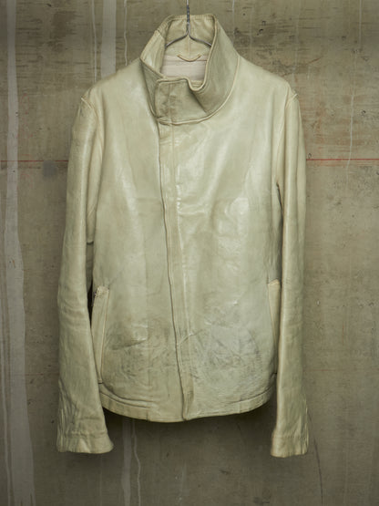 Carol Christian Poell 'LM/2599 BIAS-PTC/33' High Neck Bison Leather Jacket