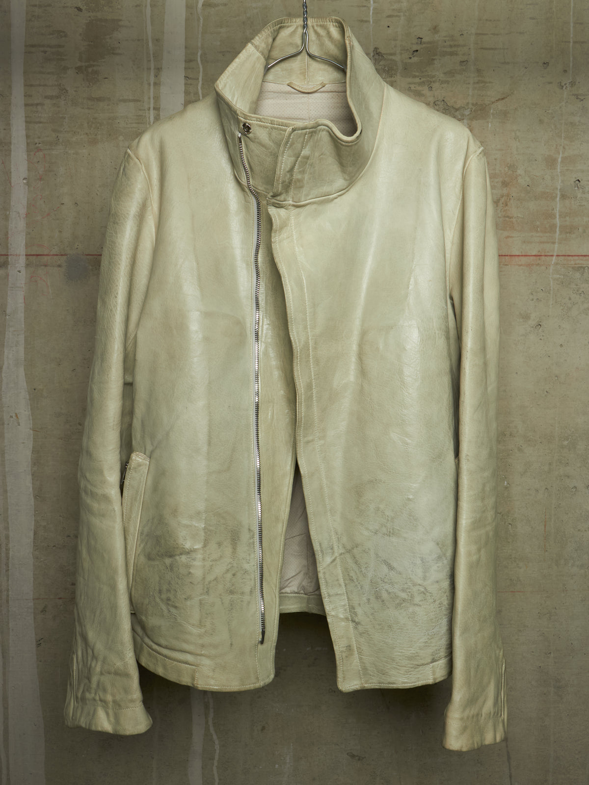 Carol Christian Poell 'LM/2599 BIAS-PTC/33' High Neck Bison Leather Jacket