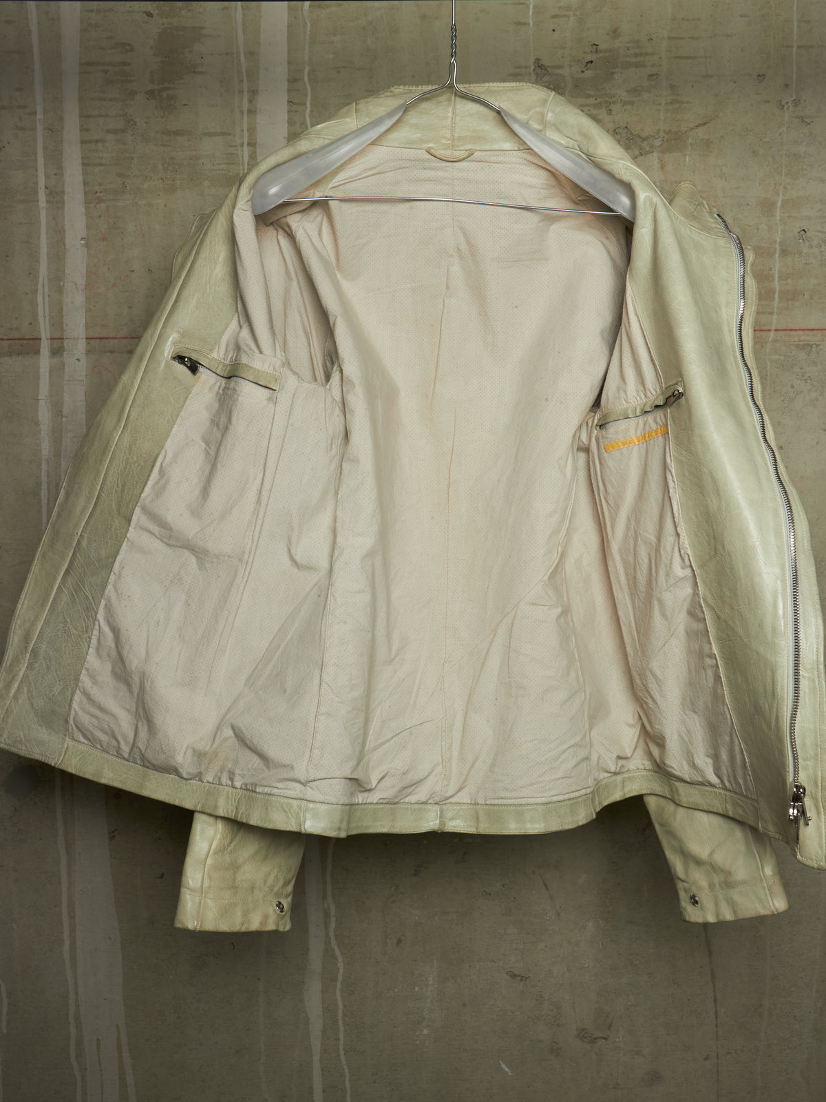 Carol Christian Poell 'LM/2599 BIAS-PTC/33' High Neck Bison Leather Jacket