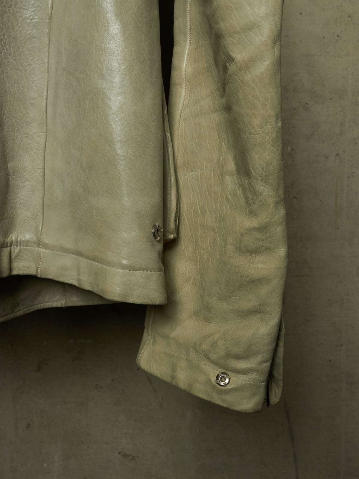 Carol Christian Poell 'LM/2599 BIAS-PTC/33' High Neck Bison Leather Jacket