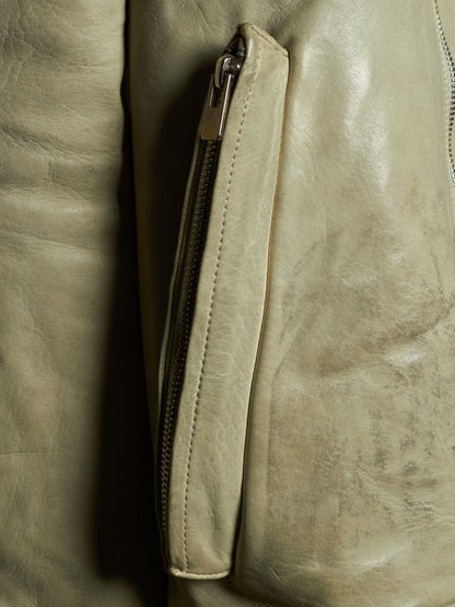 Carol Christian Poell 'LM/2599 BIAS-PTC/33' High Neck Bison Leather Jacket