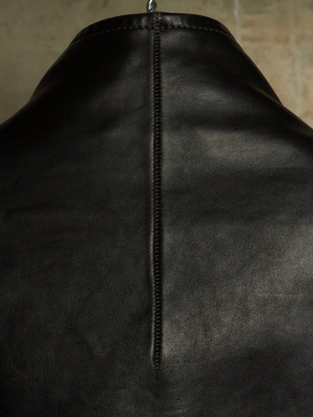 Carol Christian Poell 'LM/2599GP CORS-PTC/010' Object-dyed Lined Arthostic Titanium Elbow Horse Leather Jacket