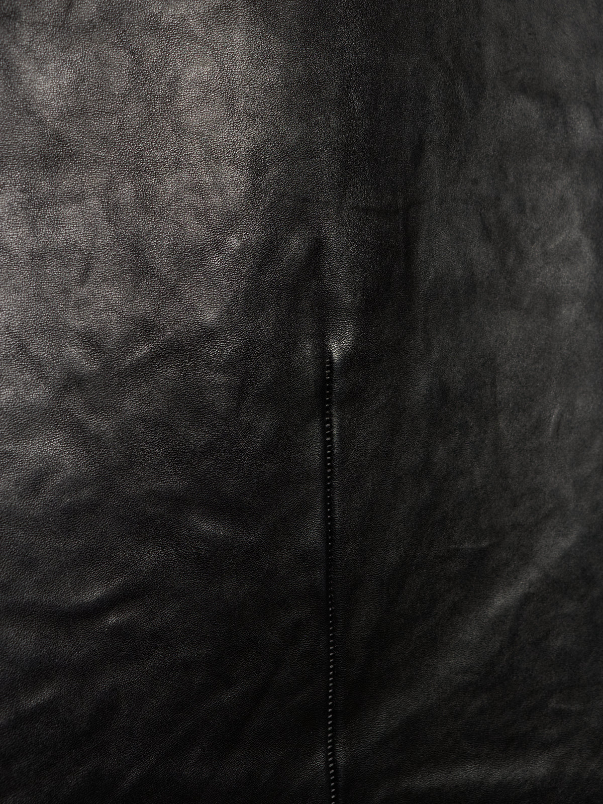 Carol Christian Poell 'LM/2599GP CORS-PTC/010' Object-dyed Lined Arthostic Titanium Elbow Horse Leather Jacket