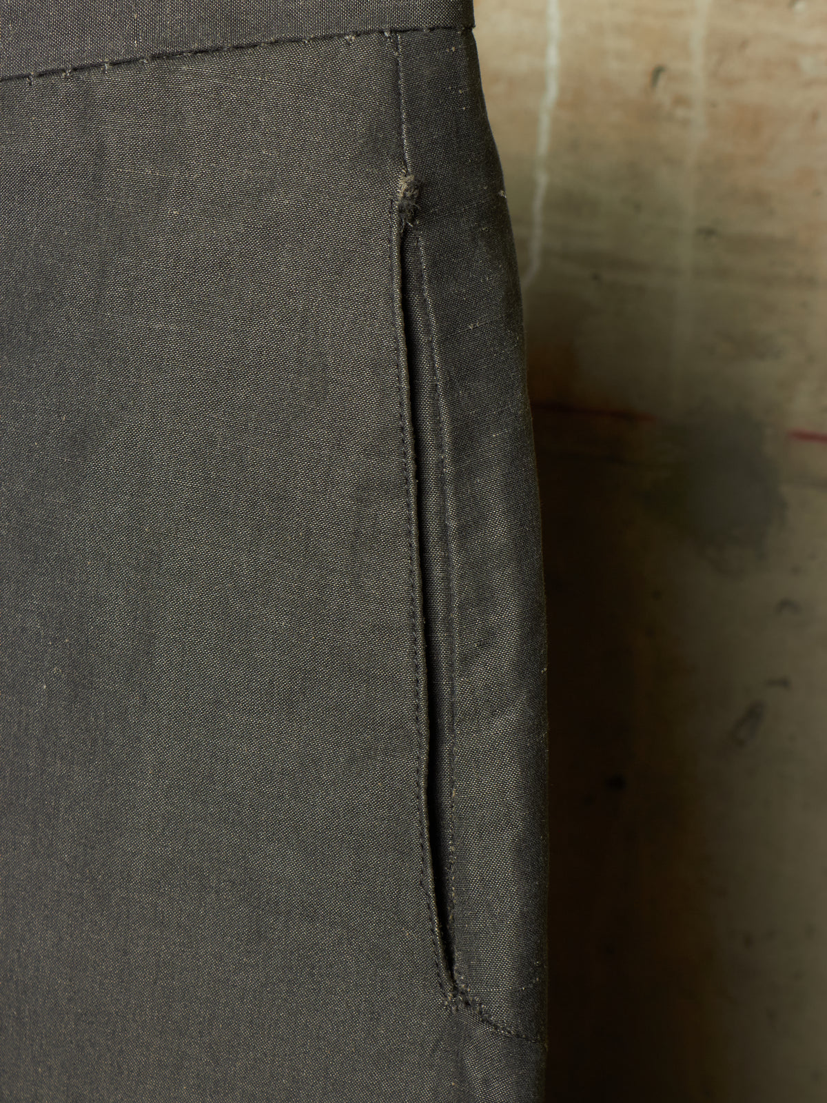 Carol Christian Poell 'PM/2504 SPLINTER/9' Grey Chain Seam Classic Spiral Pants