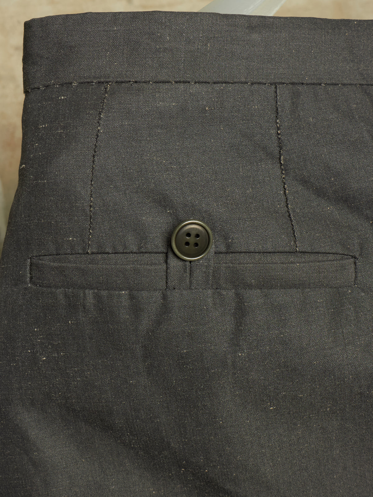 Carol Christian Poell 'PM/2504 SPLINTER/9' Grey Chain Seam Classic Spiral Pants