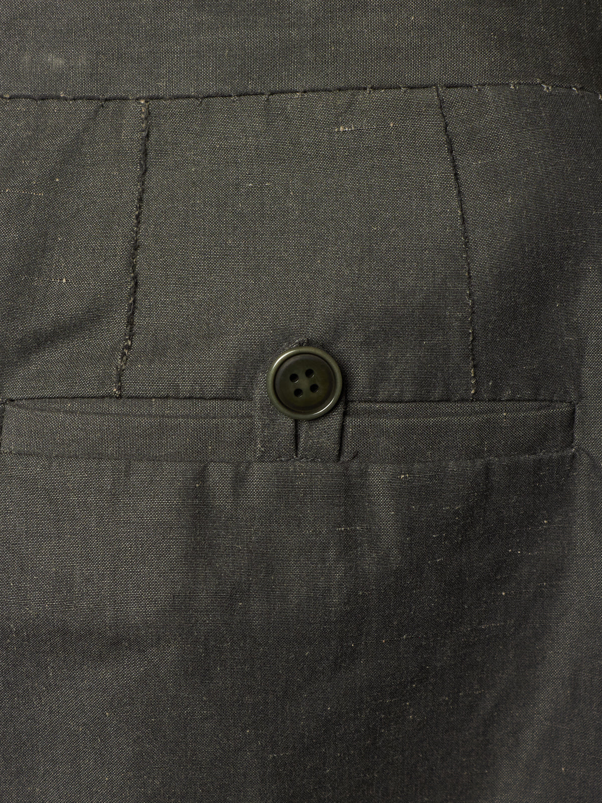 Carol Christian Poell 'PM/2504 SPLINTER/9' Grey Chain Seam Classic Spiral Pants