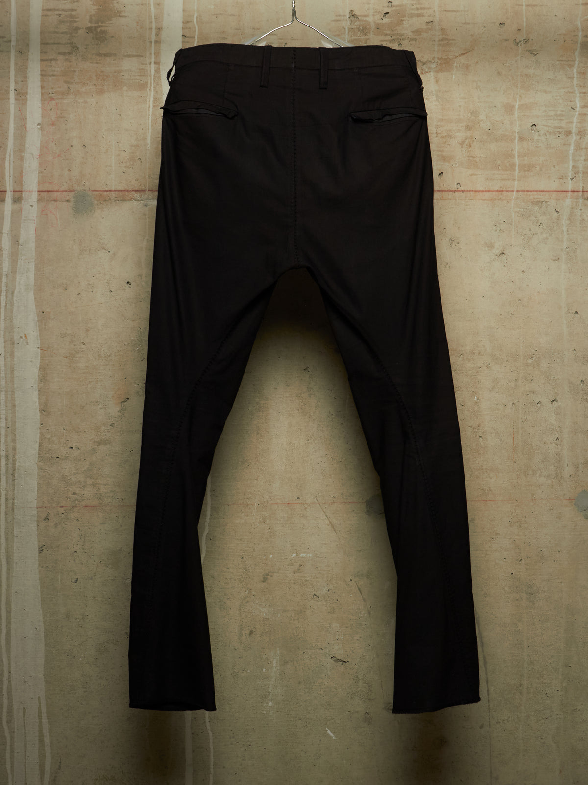 Carol Christian Poell 'PM/2671OD CORD-PTC/10' Object-dyed Visible Meltlock Front Zip Trousers
