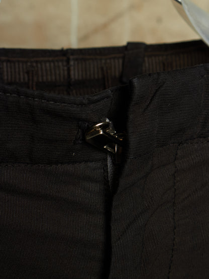 Carol Christian Poell 'PM/2671OD CORD-PTC/10' Object-dyed Visible Meltlock Front Zip Trousers