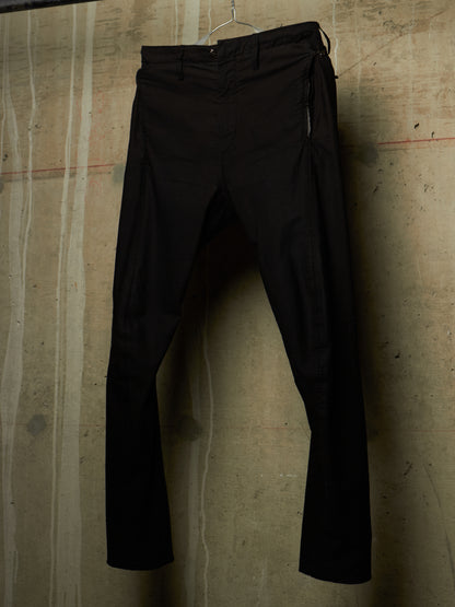 Carol Christian Poell 'PM/2671OD CORD-PTC/10' Object-dyed Visible Meltlock Front Zip Trousers