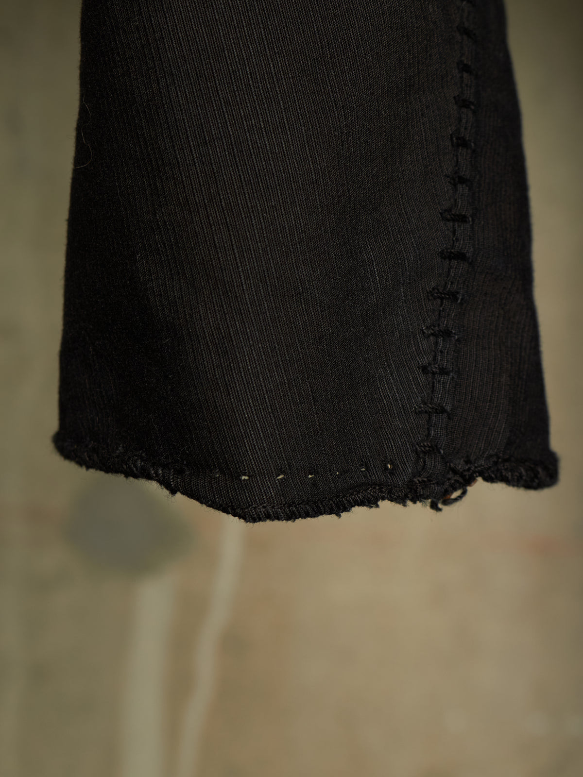 Carol Christian Poell 'PM/2671OD CORD-PTC/10' Object-dyed Visible Meltlock Front Zip Trousers