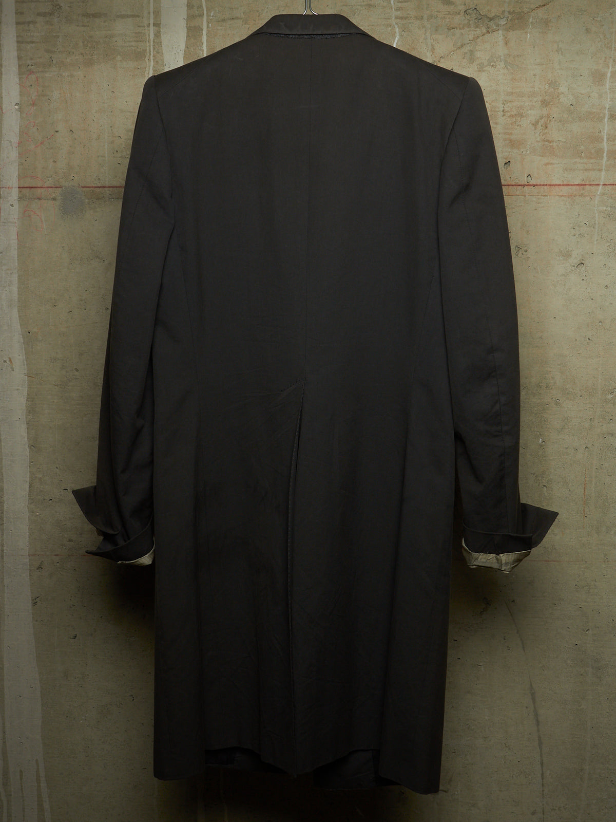 Carol Christian Poell SS00 Charcoal Grey Open-front Long Blazer