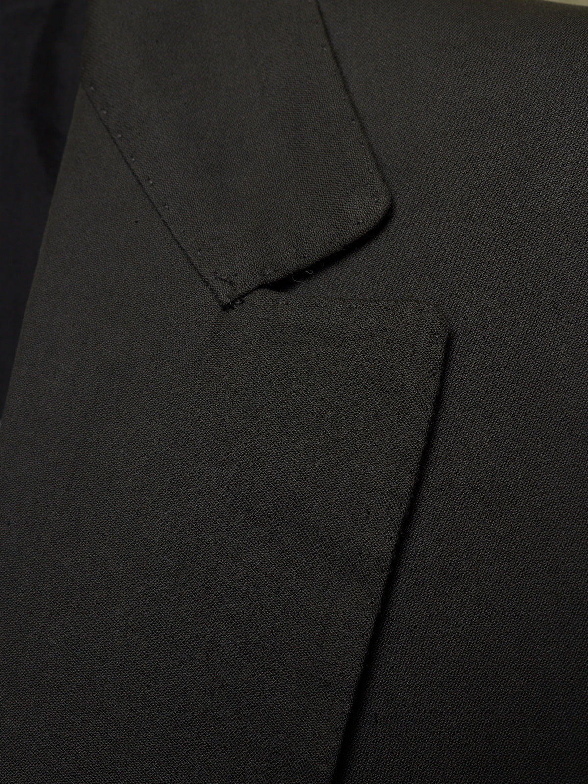 Carol Christian Poell SS00 Charcoal Grey Open-front Long Blazer