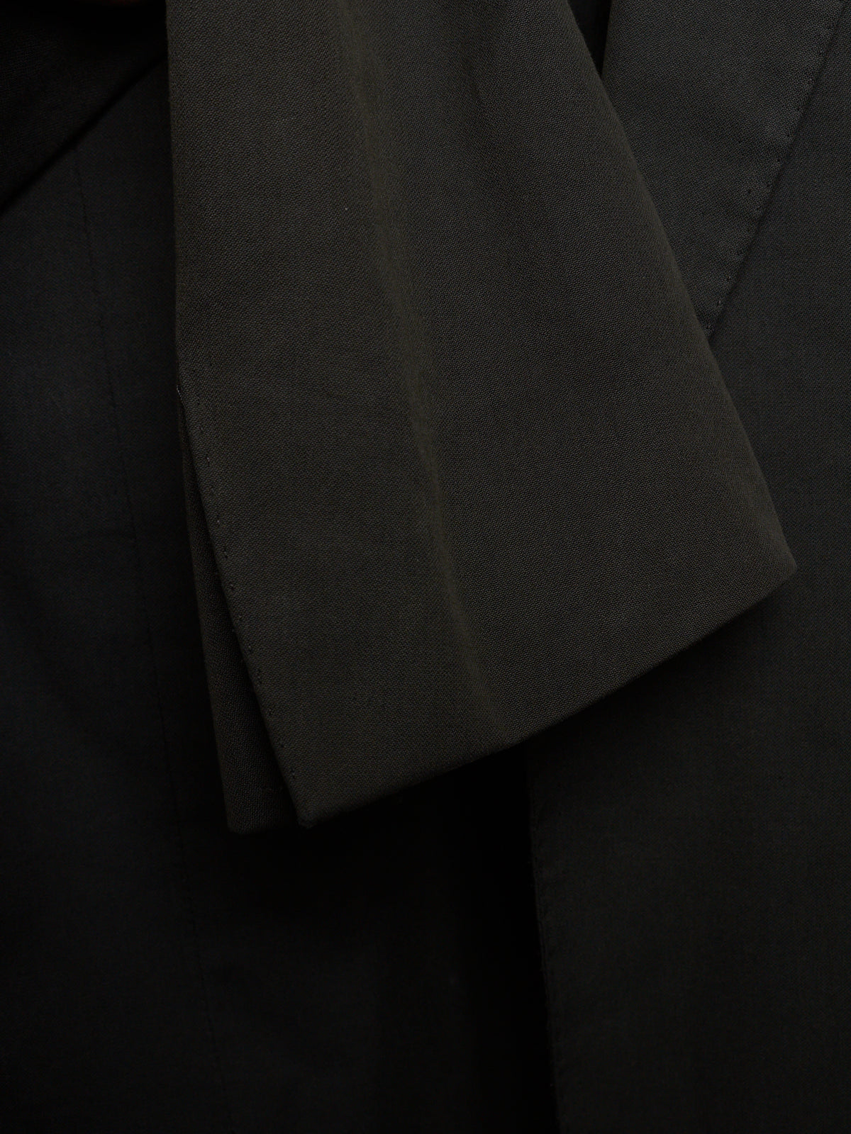 Carol Christian Poell SS00 Charcoal Grey Open-front Long Blazer