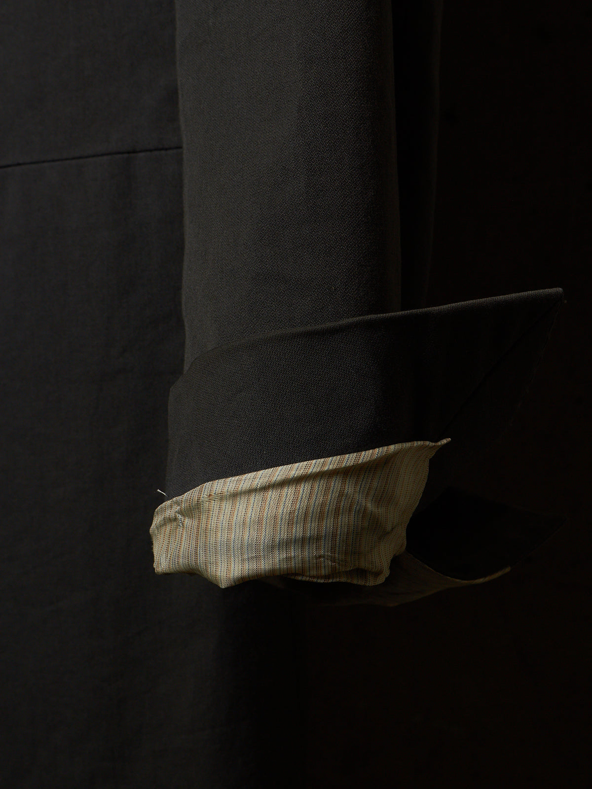 Carol Christian Poell SS00 Charcoal Grey Open-front Long Blazer