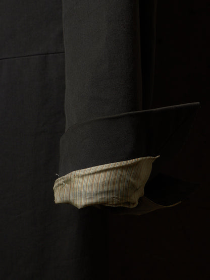 Carol Christian Poell SS00 Charcoal Grey Open-front Long Blazer