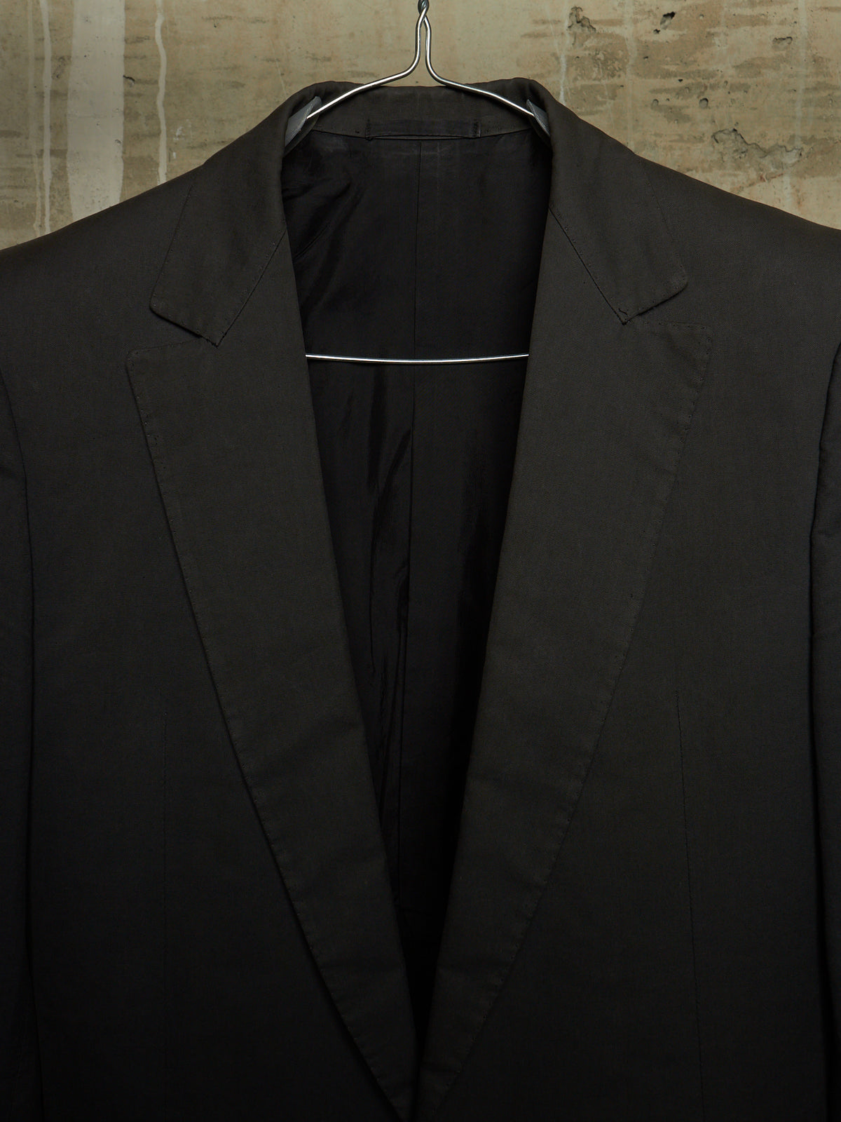 Carol Christian Poell SS00 Charcoal Grey Open-front Long Blazer