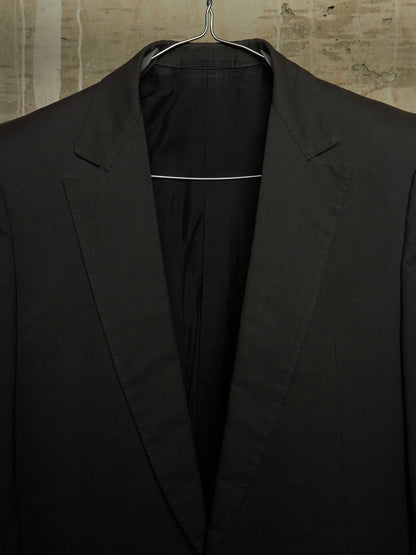 Carol Christian Poell SS00 Charcoal Grey Open-front Long Blazer