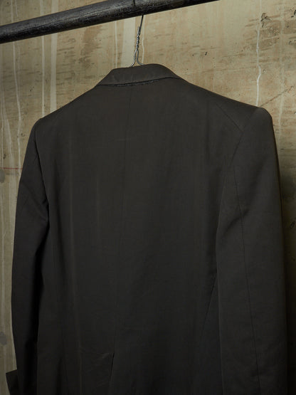 Carol Christian Poell SS00 Charcoal Grey Open-front Long Blazer