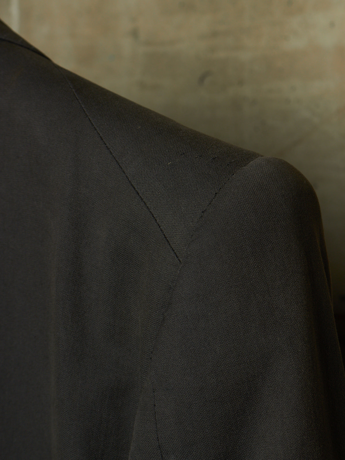 Carol Christian Poell SS00 Charcoal Grey Open-front Long Blazer