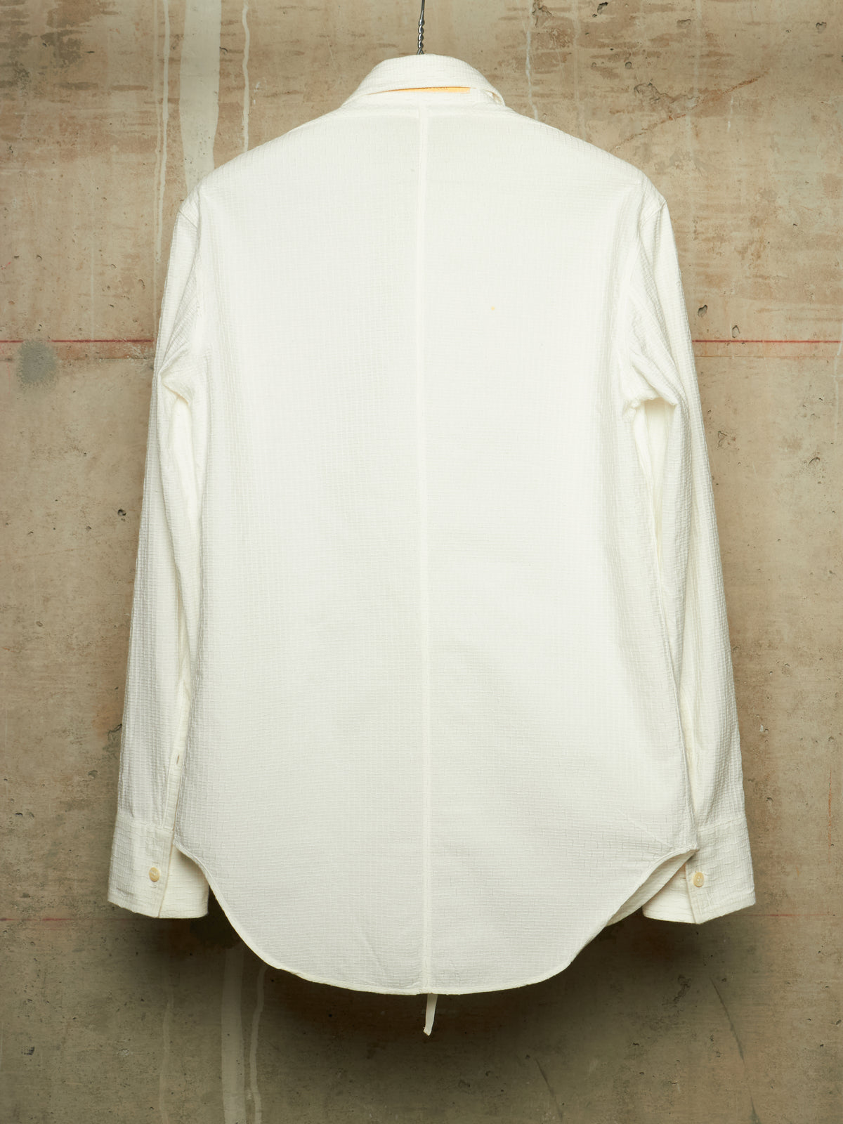 Carol Christian Poell SS01 "A Masculine Femininity" White Reversible Waffle Thread Shirt