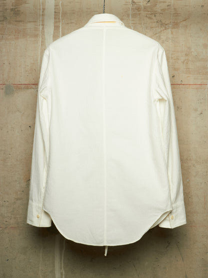 Carol Christian Poell SS01 "A Masculine Femininity" White Reversible Waffle Thread Shirt