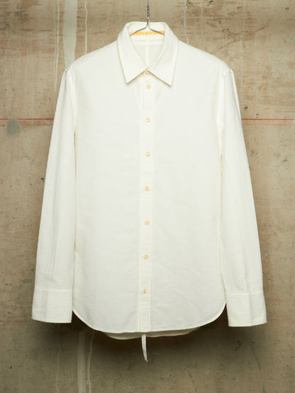 Carol Christian Poell SS01 "A Masculine Femininity" White Reversible Waffle Thread Shirt