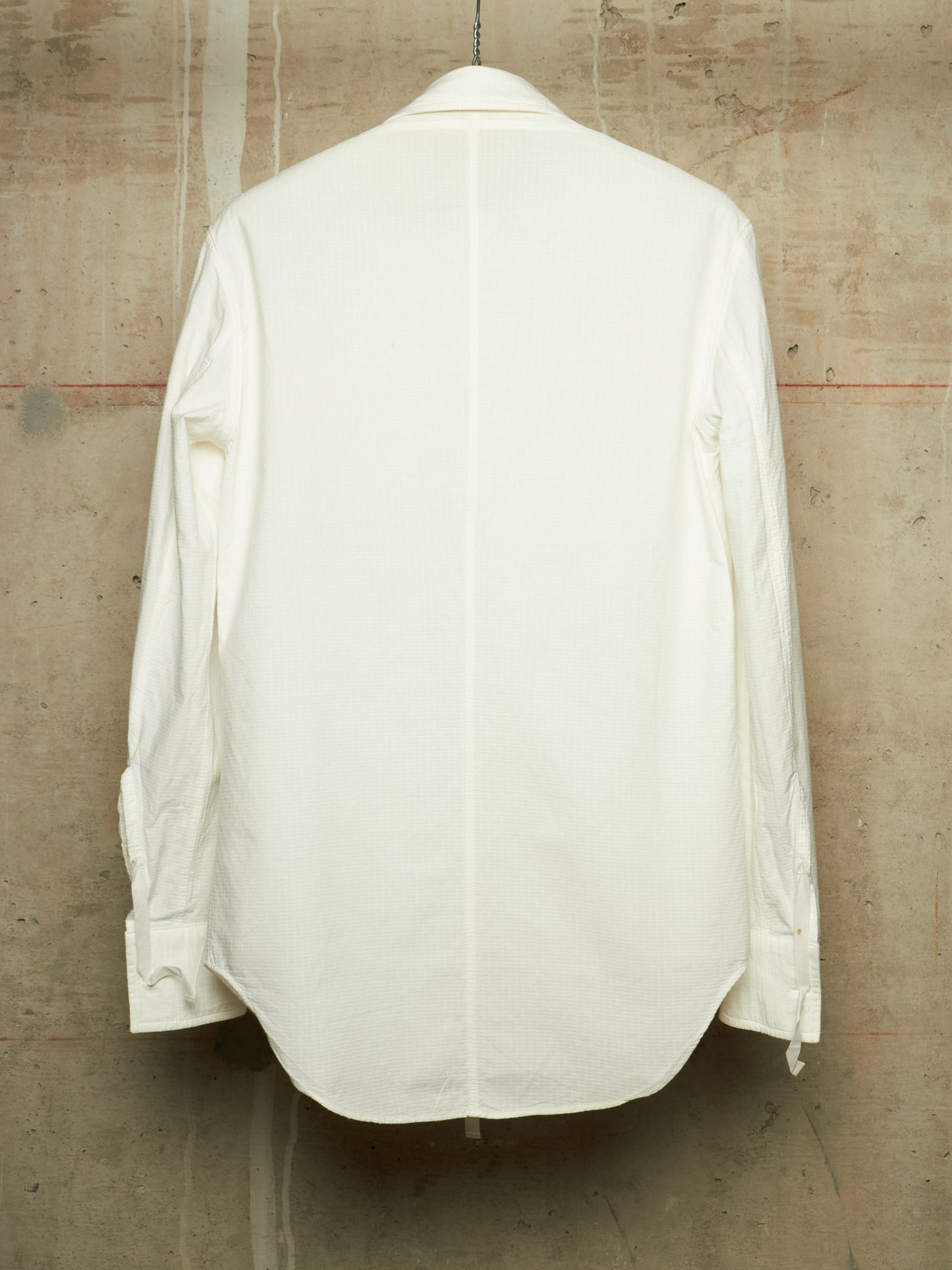 Carol Christian Poell SS01 "A Masculine Femininity" White Reversible Waffle Thread Shirt