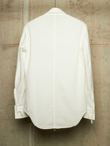 Carol Christian Poell SS01 "A Masculine Femininity" White Reversible Waffle Thread Shirt