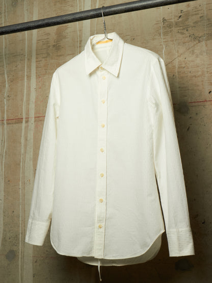 Carol Christian Poell SS01 "A Masculine Femininity" White Reversible Waffle Thread Shirt