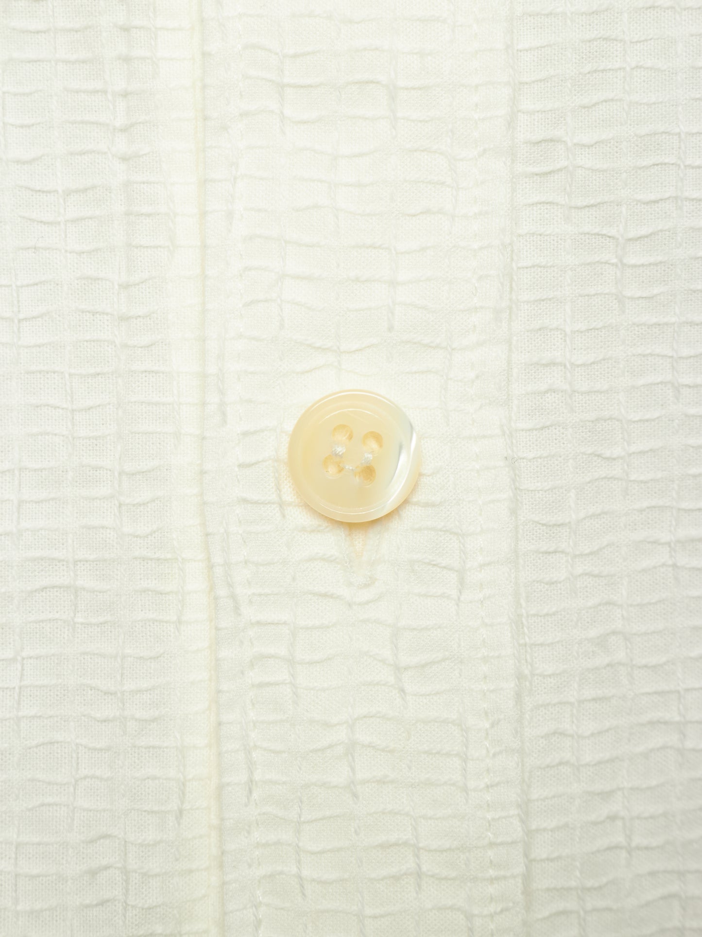 Carol Christian Poell SS01 "A Masculine Femininity" White Reversible Waffle Thread Shirt