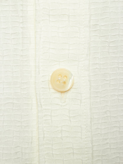 Carol Christian Poell SS01 "A Masculine Femininity" White Reversible Waffle Thread Shirt