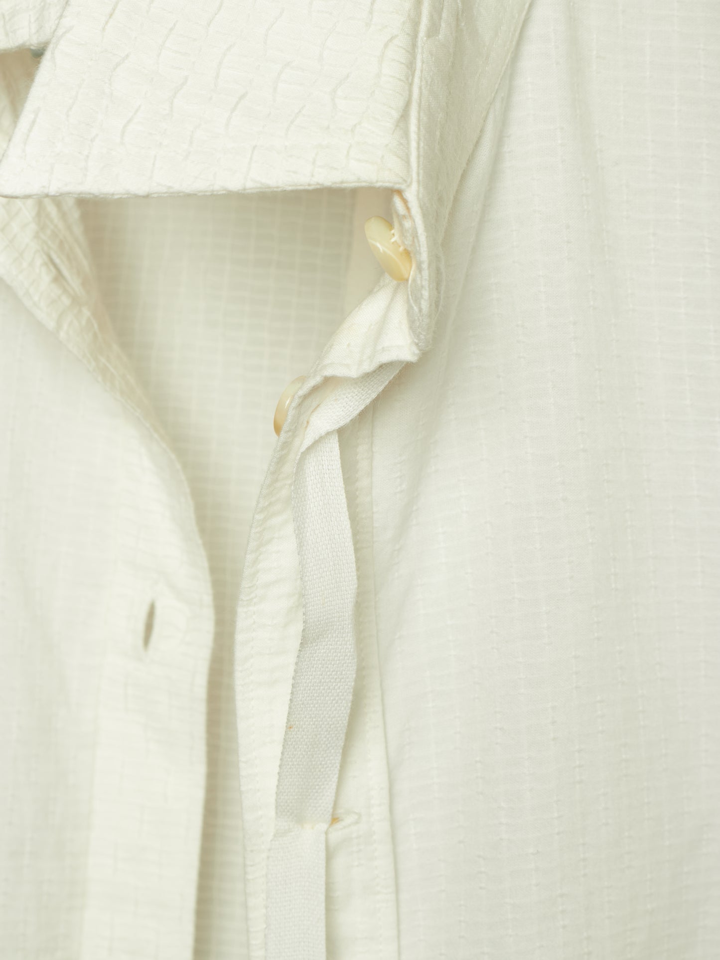 Carol Christian Poell SS01 "A Masculine Femininity" White Reversible Waffle Thread Shirt