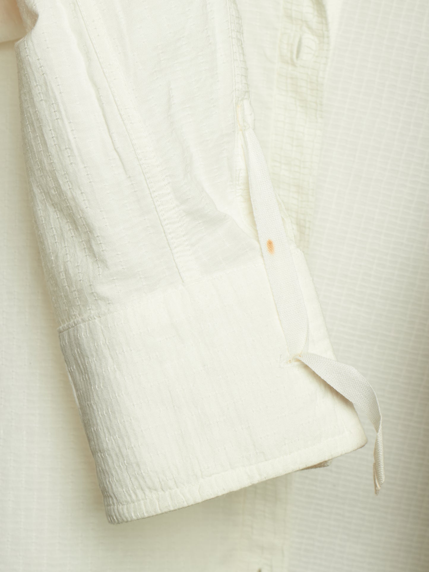 Carol Christian Poell SS01 "A Masculine Femininity" White Reversible Waffle Thread Shirt