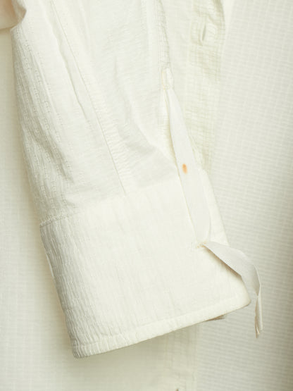 Carol Christian Poell SS01 "A Masculine Femininity" White Reversible Waffle Thread Shirt