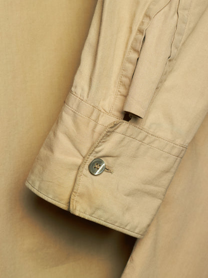 Carol Christian Poell SS04 "Mainstream Downstream" Khaki Cotton Frayed Collar Gloves Shirt