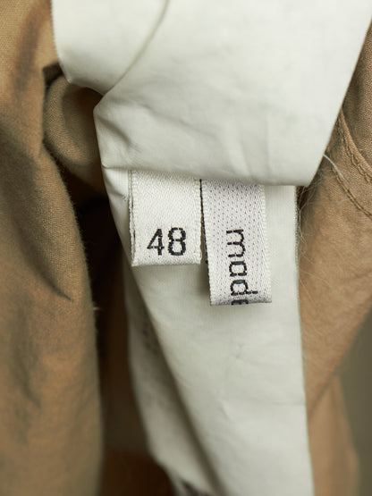 Carol Christian Poell SS04 "Mainstream Downstream" Khaki Cotton Frayed Collar Gloves Shirt