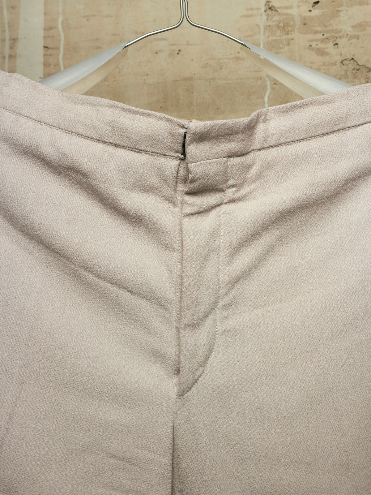 Carol Christian Poell SS05 "Dispossessed" MALE 'PM/1992 HUNDRET/3' Light Grey Overlock Silk Trousers