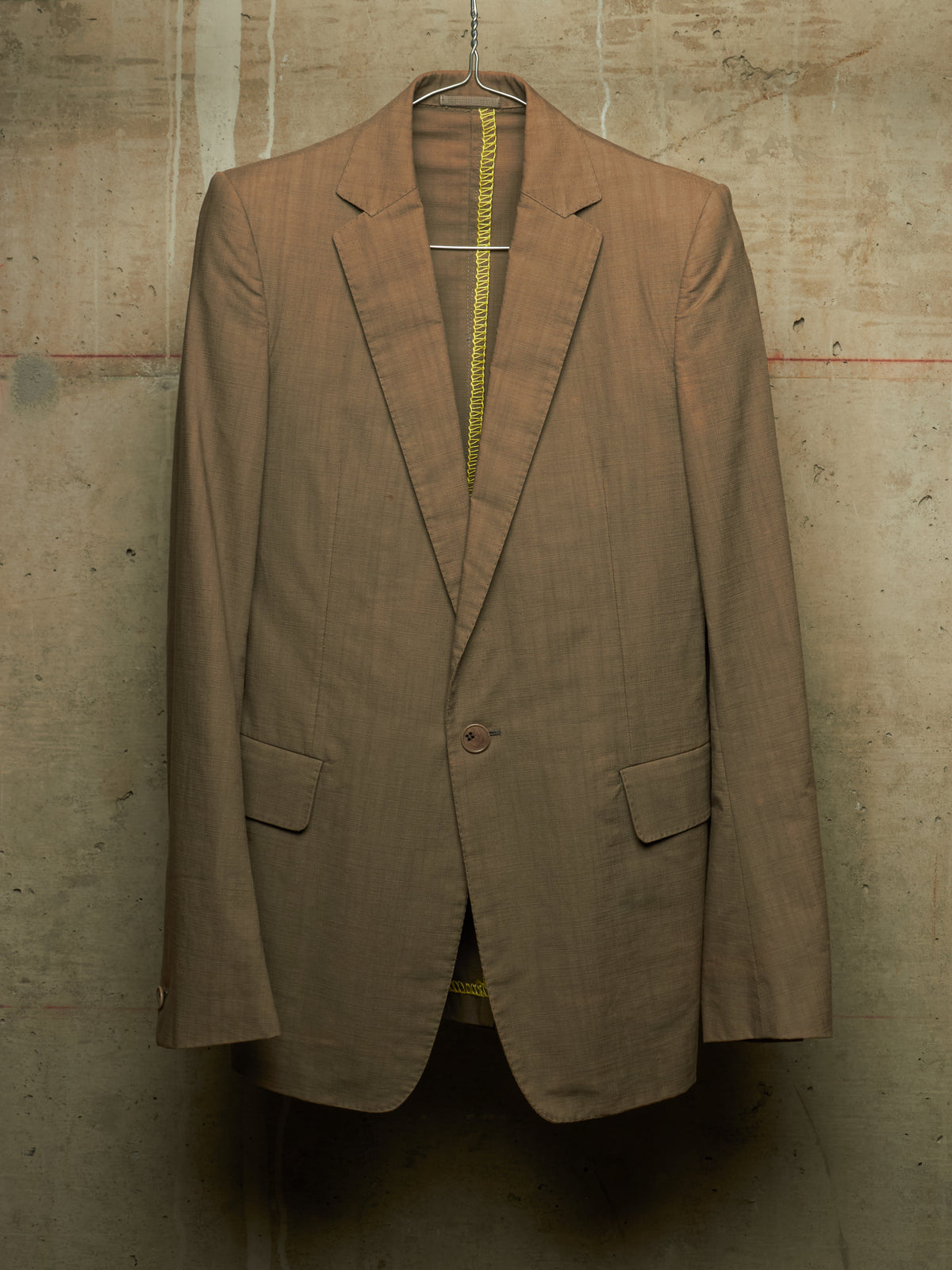 Carol Christian Poell SS06 'GM/2098 ORDER/7' Khaki Single Button Classic Blazer