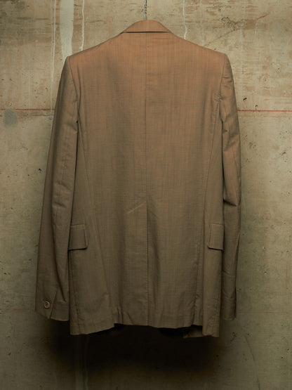 Carol Christian Poell SS06 'GM/2098 ORDER/7' Khaki Single Button Classic Blazer