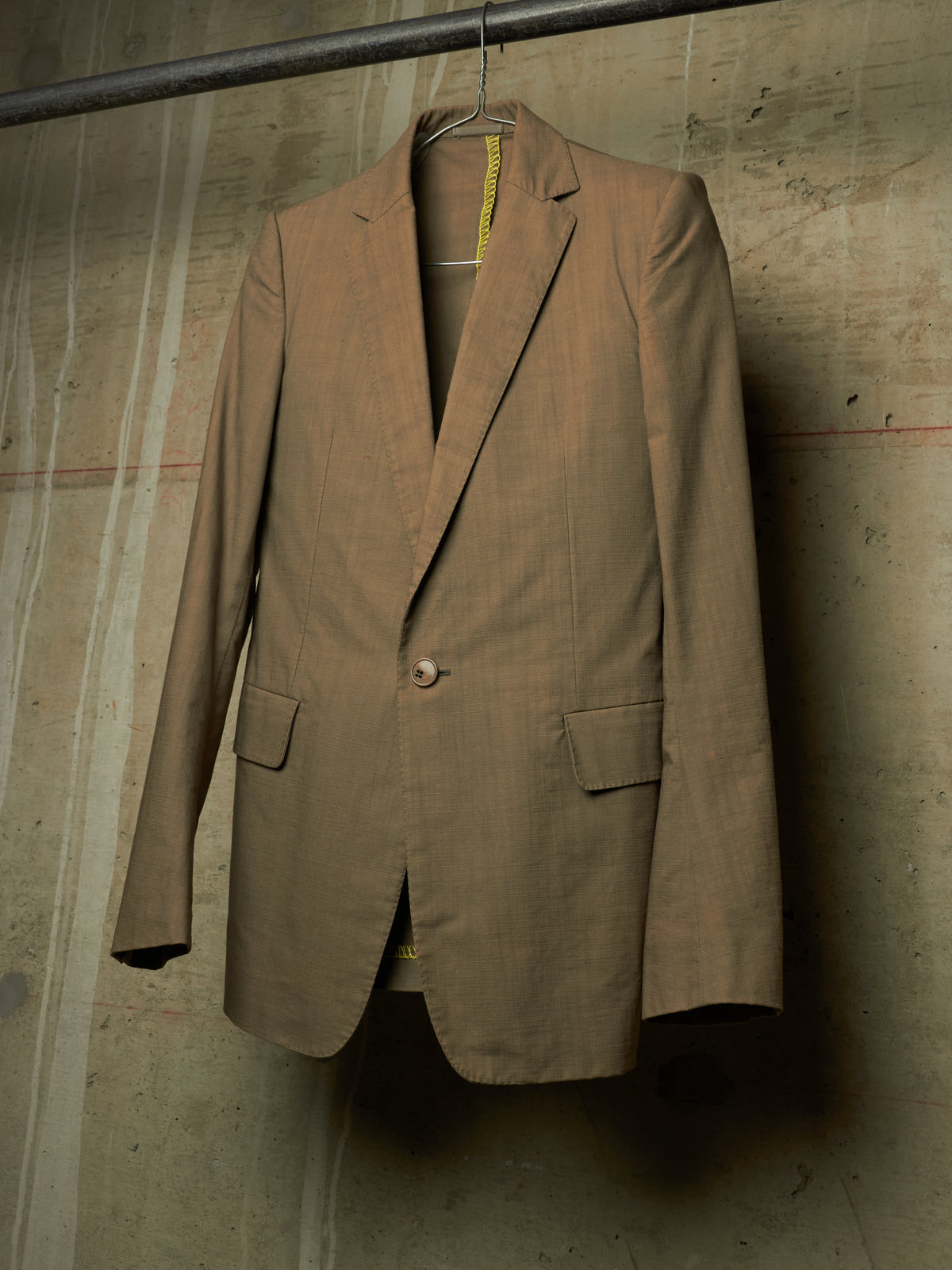 Carol Christian Poell SS06 'GM/2098 ORDER/7' Khaki Single Button Classic Blazer