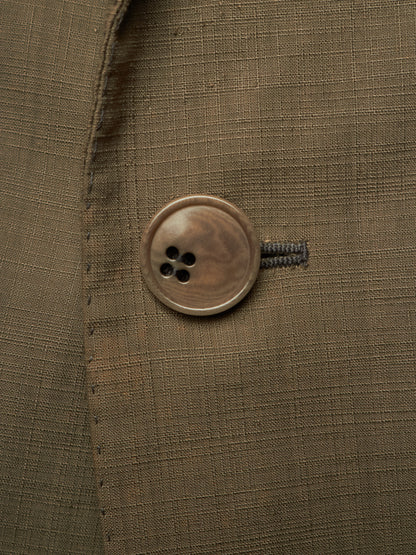 Carol Christian Poell SS06 'GM/2098 ORDER/7' Khaki Single Button Classic Blazer